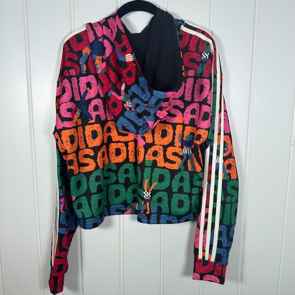 ADIDAS × FARM RIO Hoodie
3-Stripes Loose Cropped Colorful
EUC! Medium - Picture 3 of 7